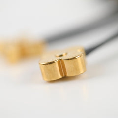 Louis Vuitton Very Bag Charm Key Holder Gold with Black Leather