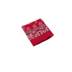 Saint Laurent 65 x 65 Bandana Scarf Red