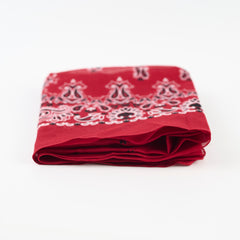 Saint Laurent 65 x 65 Bandana Scarf Red