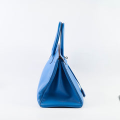 Hermes Birkin 35 Epsom Blue - Square P Stamp