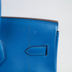 Hermes Birkin 35 Epsom Blue - Square P Stamp