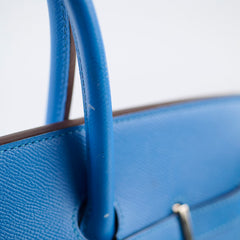 Hermes Birkin 35 Epsom Blue - Square P Stamp