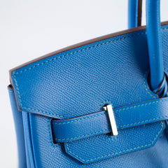 Hermes Birkin 35 Epsom Blue - Square P Stamp