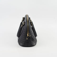 Gucci Microguccissima Dome Shoulder Bag Black