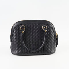 Gucci Microguccissima Dome Shoulder Bag Black