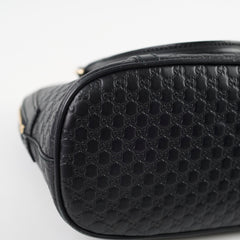 Gucci Microguccissima Dome Shoulder Bag Black