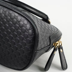 Gucci Microguccissima Dome Shoulder Bag Black