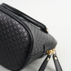 Gucci Microguccissima Dome Shoulder Bag Black