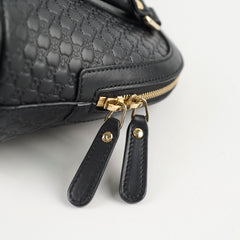 Gucci Microguccissima Dome Shoulder Bag Black