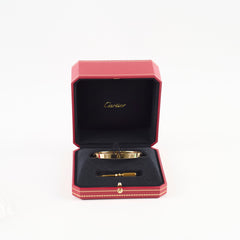 Cartier Love Classic Model Bracelet Size 18 Yellow Gold