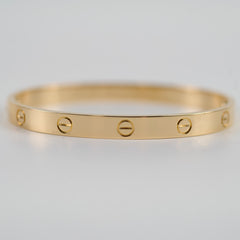 Cartier Love Classic Model Bracelet Size 18 Yellow Gold