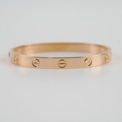 Cartier Love Classic Model Bracelet Size 16 Rose Gold
