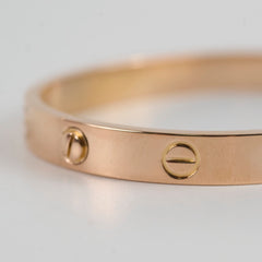 Cartier Love Classic Model Bracelet Size 16 Rose Gold