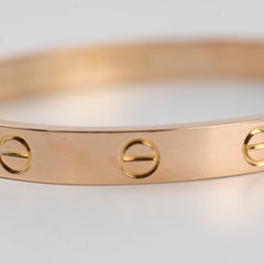 Cartier Love Classic Model Bracelet Size 16 Rose Gold