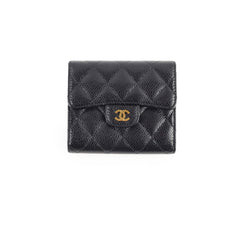 Chanel Caviar Small Flap Wallet Black