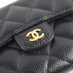 Chanel Caviar Small Flap Wallet Black