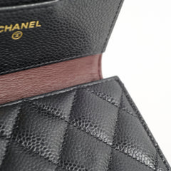 Chanel Caviar Small Flap Wallet Black