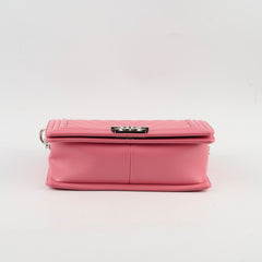 Chanel Old Medium Chevron Boy Lambskin Pink