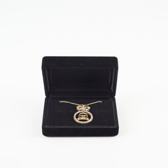 Chanel Bow & Bell Crystal Necklace Costume Jewellery