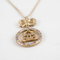 Chanel Bow & Bell Crystal Necklace Costume Jewellery