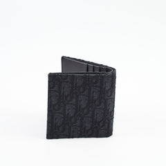Christian Dior Oblique Canvas Tri-Fold Wallet Black
