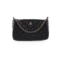 Chanel Chain Clutch Caviar Black (Microchipped)
