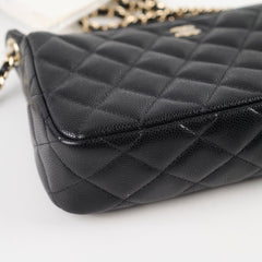 Chanel Chain Clutch Caviar Black (Microchipped)