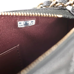 Chanel Chain Clutch Caviar Black (Microchipped)