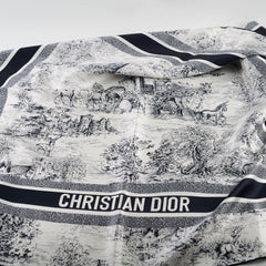 Christian Dior Toile De Jouy Silk Scarf