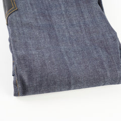 Louis Vuitton Denim Jeans Contrasting Leather Dark Blue Size 40