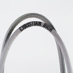 Christian Dior Medium Lace Embroidered Book Tote Grey