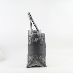 Christian Dior Medium Lace Embroidered Book Tote Grey