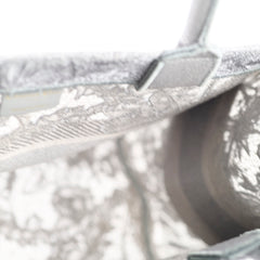 Christian Dior Medium Lace Embroidered Book Tote Grey