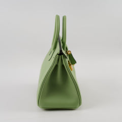Hermes Birkin 25 Swift Vert Criquet - Stamp Y