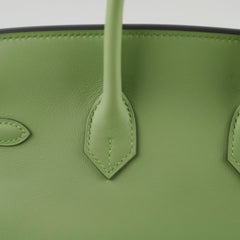 Hermes Birkin 25 Swift Vert Criquet - Stamp Y