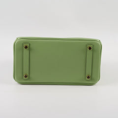 Hermes Birkin 25 Swift Vert Criquet - Stamp Y