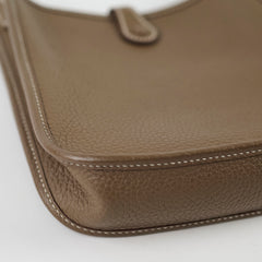 Hermes Evelyne TPM Mini Etoupe Clemence Palladium HW Z Stamp