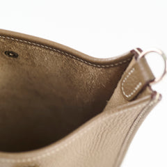 Hermes Evelyne TPM Mini Etoupe Clemence Palladium HW Z Stamp