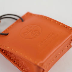 Hermes Orange Shopping Bag Charm