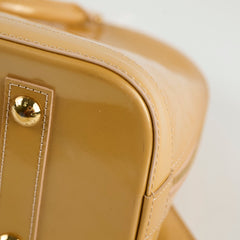 Louis Vuitton PM Alma Patent Leather Beige
