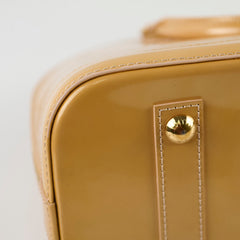 Louis Vuitton PM Alma Patent Leather Beige