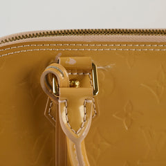 Louis Vuitton PM Alma Patent Leather Beige
