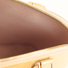 Louis Vuitton PM Alma Patent Leather Beige