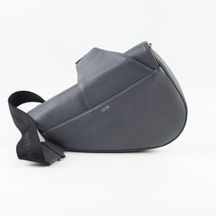 Christian Dior Men's Saddle Atelier Signature Crossbody Bag Dark Grey