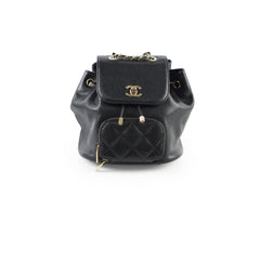 Chanel Black Caviar Mini Business Affinity Backpack