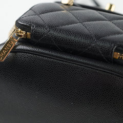 Chanel Black Caviar Mini Business Affinity Backpack