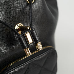 Chanel Black Caviar Mini Business Affinity Backpack