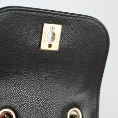 Chanel Black Caviar Mini Business Affinity Backpack