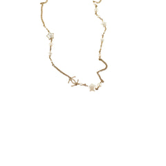 Chanel CC Star Long Pearl Necklace Costume Jewellery