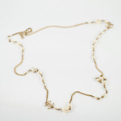 Chanel CC Star Long Pearl Necklace Costume Jewellery